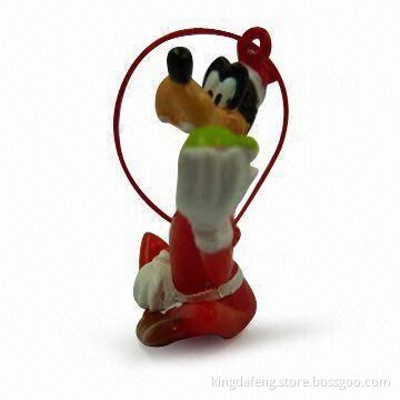 Christmas Ornament in Plastic Goofy Capsule Figure, Customized Designs are Welcome